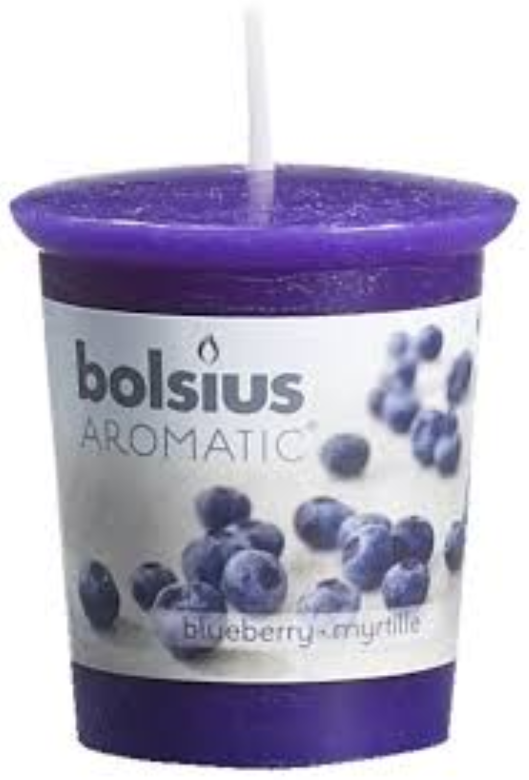 BOLSIUS AROMATIC VOTIVE ROUND BLUEBERRY (91)